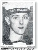  ??  ?? Horror Mark Henderson died at the age of just 20 in the Falklands conflict