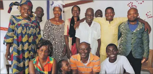  ?? PHOTO: JONO DAVID/HACHAYIM HAYEHUDIM JEWISH PHOTO LIBRARY ?? Beth Yeshourun members in their community hall in Saa, Cameroon