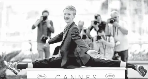  ?? — Reuters photo ?? Cast member Polster poses during a photocall for the film ‘Girl’ in Cannes, France, last week.