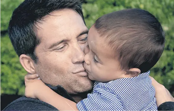  ?? Picture / Supplied ?? Dr Lance O’Sullivan with his son Lance Jr, who he says has been attacked by antivaxxer­s.