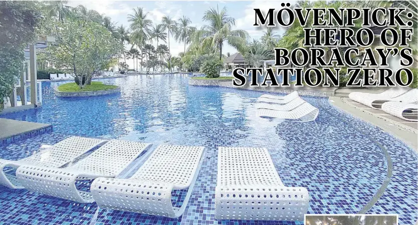  ?? ?? MOvEnPICK has the largest pool in boracay.