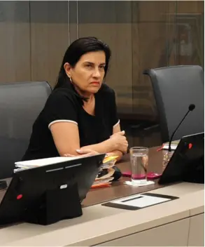  ?? MARVIN CARAVACA ?? La presidenta de la CCSS, Marta Eugenia Esquivel, regresó a la Comisión de Control y Gasto Públicos este jueves.