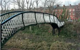  ?? ?? Any takers? The refurbishe­d footbridge scheduled to be removed to allow electrific­ation to take place may be offered to the heritage sector.
HUGH DOUGHERTY