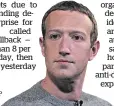  ?? Photo / AP ?? Facebook CEO Mark Zuckerberg.