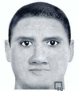  ??  ?? Most wanted: Police have issued this computer-generated likeness of the Victory rapist.