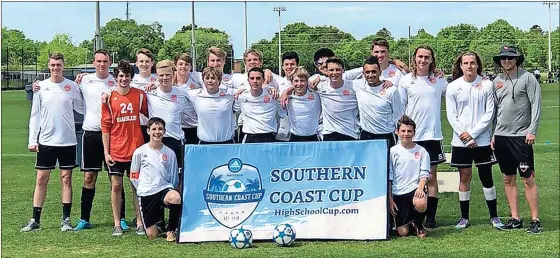  ??  ?? The LaFayette Ramblers soccer team won the Mobile Bay Division of the Southern Coast Cup in Foley, Ala. over the weekend. LaFayette went 2-0-1, beating Gatlinburg-Pittman for the title. (Photo by Michael Shawn Green)