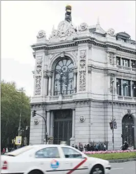  ?? R. MONTOYA ?? Vistas del edificio que aloja la sede del Banco de España en Madrid.