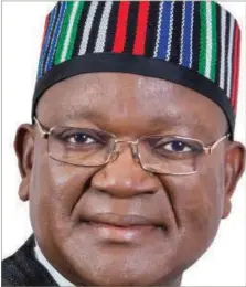  ??  ?? Benue State Governor, Samuel Ortom