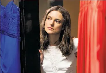  ?? A24 ?? Keira Knightley was coached on American dialogue for her role in “Laggies.”