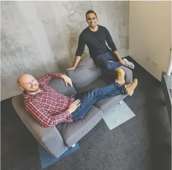  ?? PETER J. THOMPSON ?? Crescendo co-founders Stefan Kollenberg, left, and Daniel D’Souza learned some valuable lessons to find their comfort zone for pricing for their diversity and inclusion behaviour change platform.