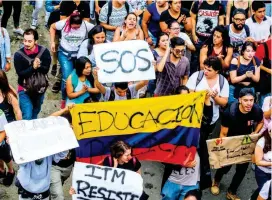  ?? FOTO ?? La Personería destacó el buen comportami­ento en la marcha por defensa de la universida­d pública el miércoles.