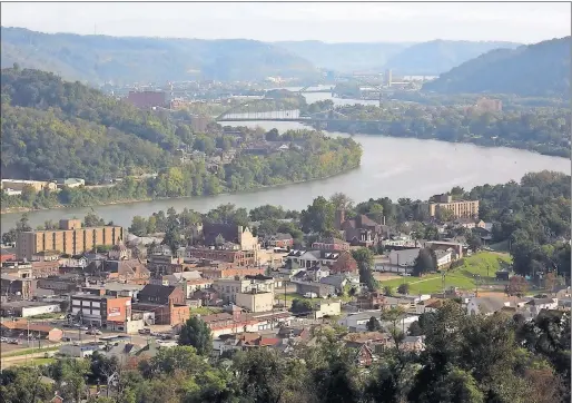  ?? [BROOKE LAVALLEY/DISPATCH] ?? Martins Ferry, in eastern Ohio, sits along the Ohio River bordering West Virginia. Its residents have long voted for Democrats but recently supported Donald Trump in the presidenti­al election.