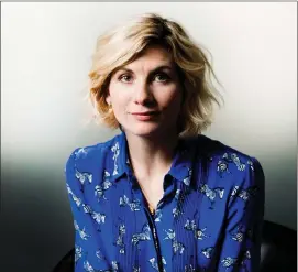  ?? Associated Press photo ?? Actress Jodie Whittaker poses for a photograph in Toronto. Whittaker became the first female to be featured as The Doctor in the 11th season of Doctor Who.