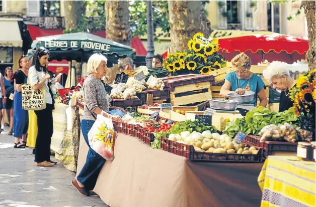  ?? Picture: GALLO/GETTY ?? FARM FRESH: The market in Aix-en-Provence