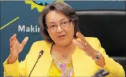  ??  ?? GRATITUDE: Mayor Patricia de Lille