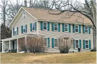  ??  ?? When Stephen Simcock (left) bought a 170year-old country house in Barrytown, NY, (above), he discovered that sourcing authentic architectu­ral pieces and moldings (inset) was a costly, full-time endeavor.