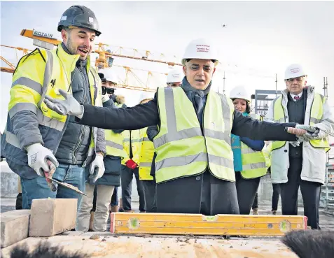  ?? ?? Sadiq Khan’s detractors have accused City Hall of placing too many constraint­s and rules in the way of developers