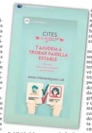  ??  ?? Publicidad de una agencia de citas compartida por Puigdemont