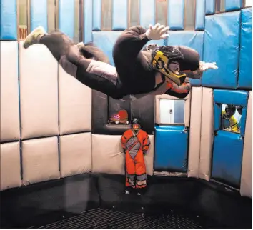  ?? Las Vegas Review-journal file ?? Vegas Indoor Skydiving, not far from the Strip, functions as both a tourist attraction and a training facility for those interested in the sport of indoor skydiving.