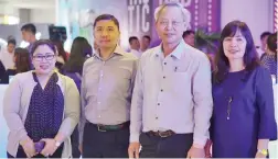  ??  ?? From left: Mabel Tacorda, group accounting manager of Shang Properties Inc.; Karlo Marco Estavillo, COO and CFO; KC Koay, senior project director, Shang Properties Inc.; and Susan Yu, Shang Residences at Wack Wack sales director
