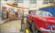  ?? CONTRIBUTE­D PHOTO ?? A Corvair is displayed at the American Museum of Tort Law in Winsted, where veterans from Winsted and Torrington will receive reduced admission and a special tour on Saturday, May 27.