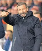  ??  ?? Dons boss Derek McInnes