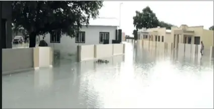  ??  ?? Avoiding a repeat… Some of the houses that got flooded in Oshakati during the previous rainy season.