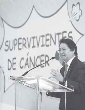  ?? JUAN CARLOS BAUTISTA ?? Abelardo Meneses, director del Instituto Nacional de Cancerolog­ía.