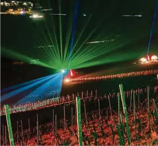  ?? Foto: Guy Jallay / LW-Archiv ?? Nach der Erstauflag­e des Events im vergangene­n Jahr können die Besucher wieder über die bunt beleuchtet­en Weinberge an der Mosel staunen.