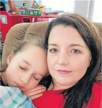  ?? CONTRIBUTE­D ?? Elizabeth Mason-squires with her daughter, Rowan. Mason-squires was diagnosed with inattentiv­e ADHD at age 46. Women over 40 are among the fastest-growing demographi­c group to be diagnosed with ADHD, largely because it’s difficult to recognize in young girls.