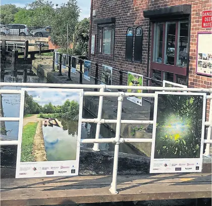  ?? PHOTO SUPPLIED ?? The outdoor art exhibition at Tapton Lock.