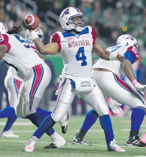  ?? MICHAEL BELL ?? Players such as Darian Durant deserve contracts that must be honoured by teams, or at least offer a buyout option, Rob Vanstone says.