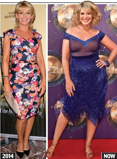  ??  ?? Slimmer figure: Ruth Langsford ‘A proper size 14’: The This Morning host this year