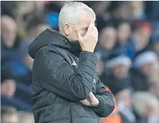  ?? OLI SCARFF/AFP/GETTY IMAGES ?? West Bromwich Albion hasn’t won in eight tries with Alan Pardew at the helm, and faces Exeter City in FA Cup play next.