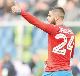  ??  ?? Il gioiellino Lorenzo Insigne, 24 anni, costato solo 1500 euro ora vale intorno ai 30 milioni