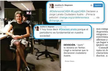  ?? FOTOS: CEDOC. ?? DEVOCIÓN. “Jochi” lo idolatra en Twitter. Llegó a reclamar que lo declararan ciudadano ilustre.