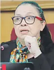 ?? ?? Yolanda Paredes (CN), senadora. Acusa a la exopositor­a Norma Aquino, alias Yamy Nal, de estafar al electorado.