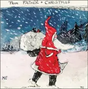  ??  ?? Tolkien’s drawing of Father Christmas