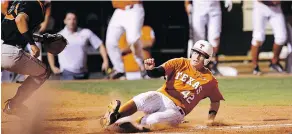  ?? — THE CANADIAN PRESS FILES ?? Blue Jays prospect Kacy Clemens is shown here in his college days with the University of Texas.