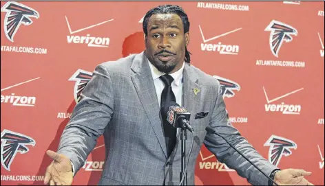  ?? AP ?? Steven Jackson’s decision to join the Falcons says something significan­t about Atlanta’s Super Bowl aspiration­s.