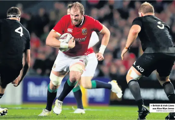  ?? ©INPHO/James Crombie ?? > British & Irish Lions ace Alun Wyn Jones