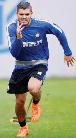  ??  ?? Mauro Icardi, 22 anni, ha segnato 2 gol nelle 5 partite di campionato disputate