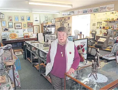  ?? Picture: Gareth Jennings. ?? Margaret Copeland in the House Of Memories in Monifieth. However, the town’s local history society has outgrown the premises and needs to move.