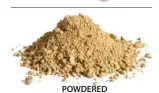  ??  ?? POWDERED