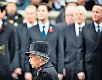  ??  ?? The Queen on Remembranc­e Sunday, above; clockwise, from left, knife said to be part of the attack plan; Syed in an Isil-logo sweatshirt; the would-be murderer