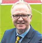  ??  ?? Scott McTominay, left, met with Scotland boss Alex McLeish, right.