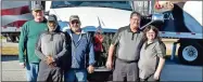  ?? Contribute­d ?? Mohawk Drivers Lester Moore, (from left) Bobby Winters, Jamie Calvert, and Ron and Leah Eppich, are among hundreds across America collective­ly delivering wreaths to decorate veterans’ graves for the holiday season.