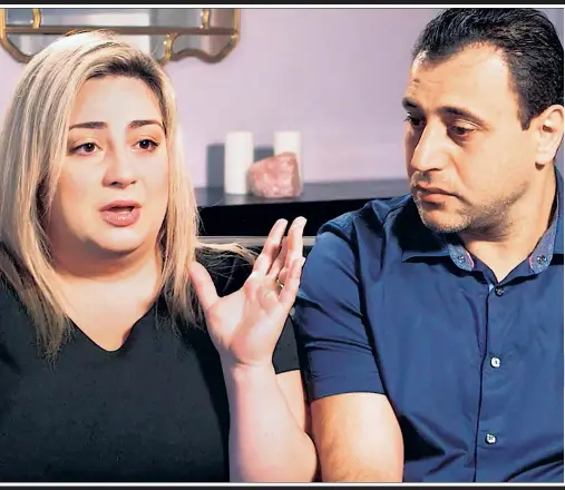  ??  ?? EMOTIONAL: Anni and Ashot Manukyan, whose genetic son was born to a Queens woman mistakenly implanted with their embryo, first met the boy on Mother’s Day weekend — a moment they commemorat­ed with a selfie (opposite page). After relinquish­ing the baby, the Queens woman passed along jewelry she received as gifts for the boy.