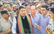  ??  ?? Kurukshetr­a MP Raj Kumar Siani has often issued stern warnings to Jats not to pressure the government­s on reservatio­n. HT FILE