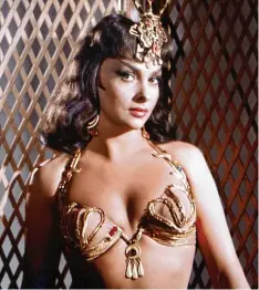  ?? Foto: picture alliance, obs ?? Gina Lollobrigi­da in dem Monumental­film „Salomon und die Königin von Saba“aus dem Jahr 1959. Zu diesem Zeitpunkt ist sie 32 Jahre alt.